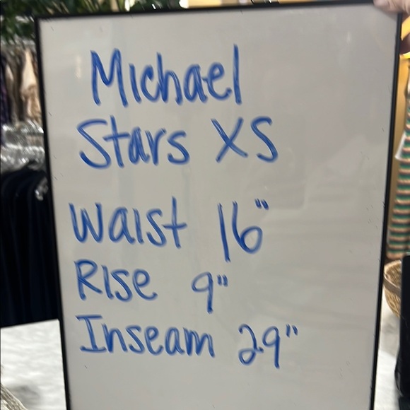 Michael Stars Linen Blue and Tan Stripe Straight Leg Pant Size XS - Picture 7 of 10